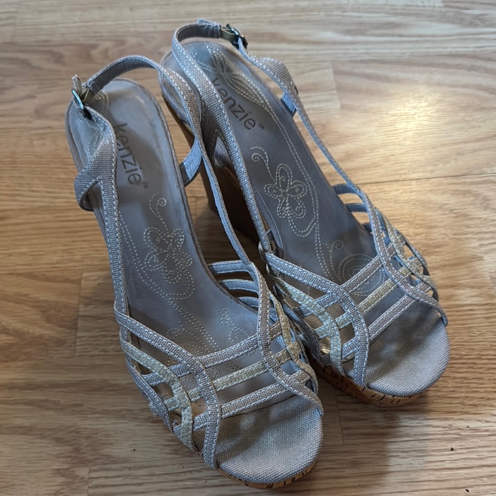 Kenzie Obsessed Wedge Sandals Crisscross Straps